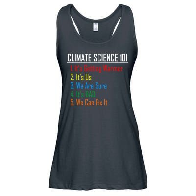 Climate Science 101 Climate Change Facts We Can Fix It Ladies Essential Flowy Tank
