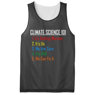 Climate Science 101 Climate Change Facts We Can Fix It Mesh Reversible Basketball Jersey Tank
