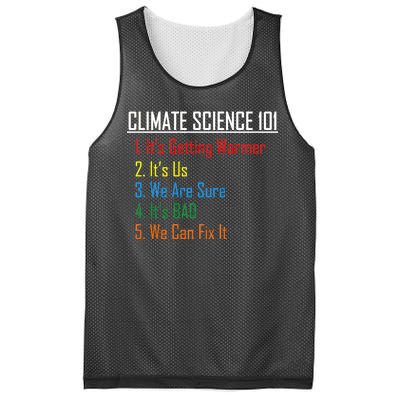 Climate Science 101 Climate Change Facts We Can Fix It Mesh Reversible Basketball Jersey Tank