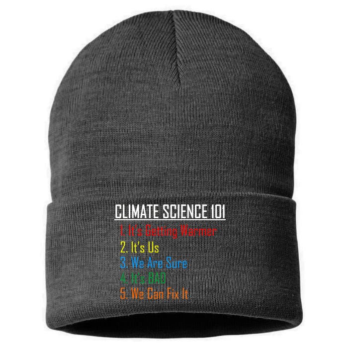 Climate Science 101 Climate Change Facts We Can Fix It Sustainable Knit Beanie