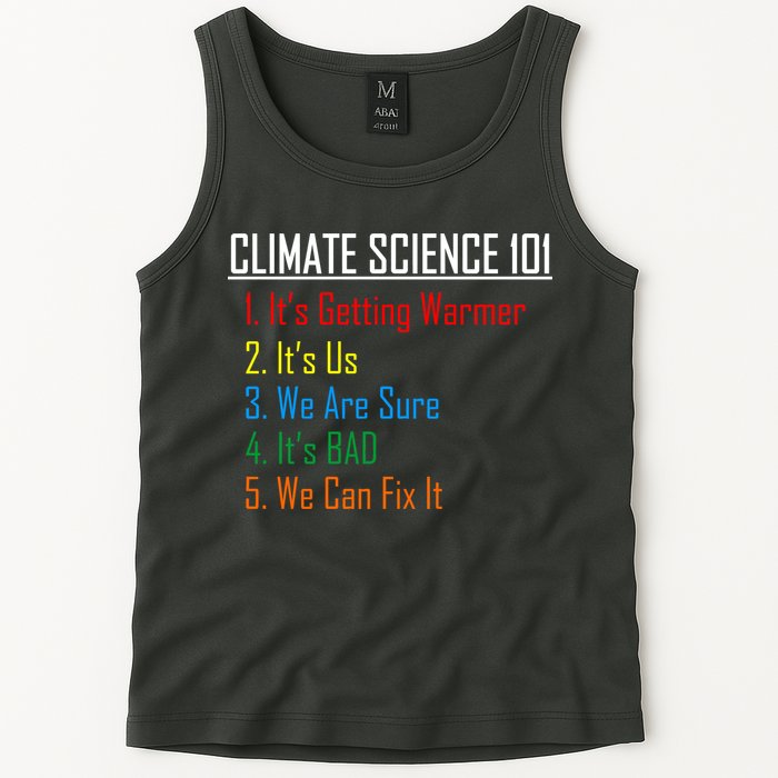 Climate Science 101 Climate Change Facts We Can Fix It Tank Top