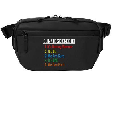 Climate Science 101 Climate Change Facts We Can Fix It Crossbody Pack