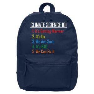 Climate Science 101 Climate Change Facts We Can Fix It 16 in Basic Backpack