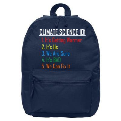 Climate Science 101 Climate Change Facts We Can Fix It 16 in Basic Backpack