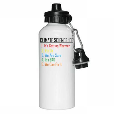 Climate Science 101 Climate Change Facts We Can Fix It Aluminum Water Bottle