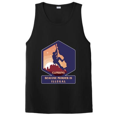 Climbing Because Murder Is Illegal PosiCharge Competitor Tank