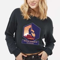 Climbing Because Murder Is Illegal Cropped Pullover Crew
