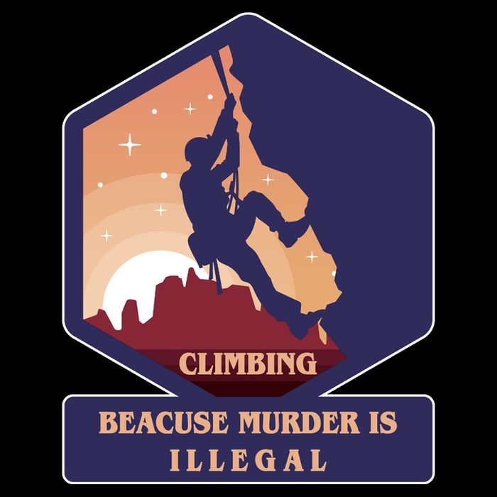Climbing Because Murder Is Illegal Wool Snapback Cap