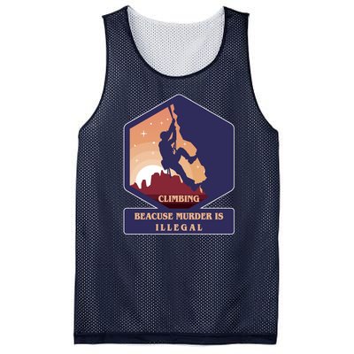 Climbing Because Murder Is Illegal Mesh Reversible Basketball Jersey Tank