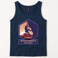 Climbing Because Murder Is Illegal Tank Top