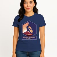 Climbing Because Murder Is Illegal Womens T-Shirt