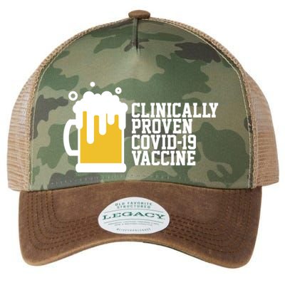 Clinically Proven covid-19 Vaccine Funny Legacy Tie Dye Trucker Hat