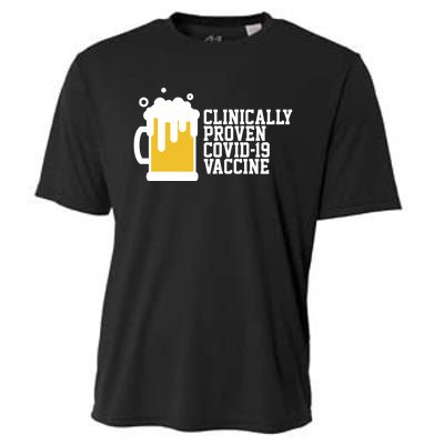 Clinically Proven covid-19 Vaccine Funny Cooling Performance Crew T-Shirt