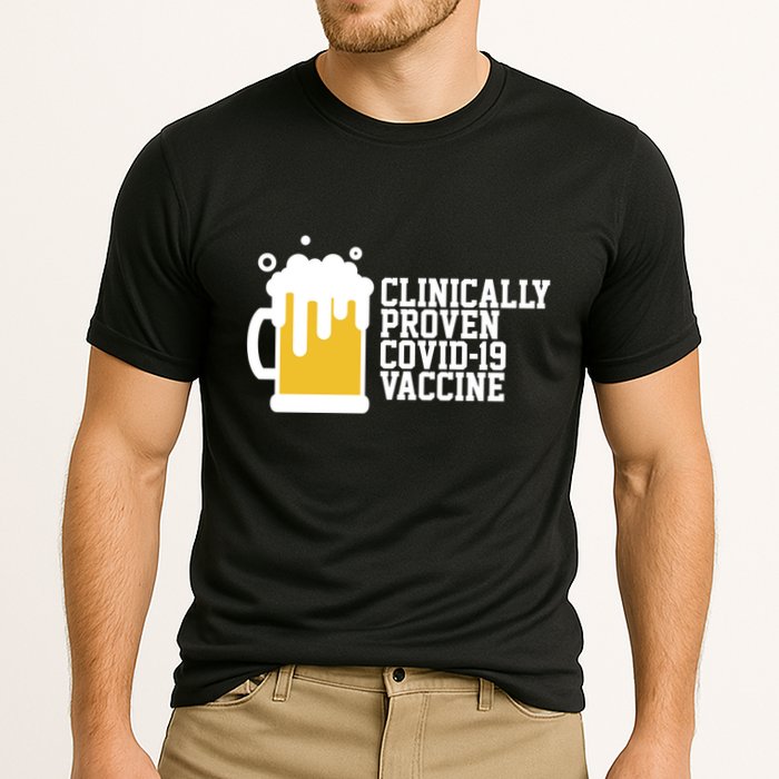 Clinically Proven covid-19 Vaccine Funny Performance Shirt