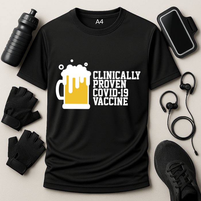 Clinically Proven covid-19 Vaccine Funny Performance Shirt