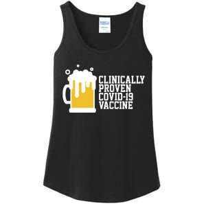 Clinically Proven covid-19 Vaccine Funny Ladies Essential Tank