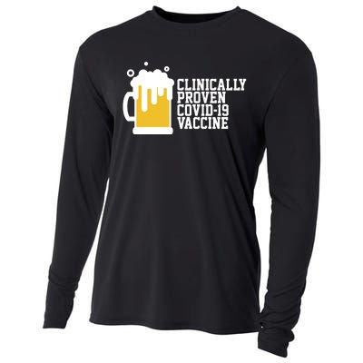 Clinically Proven covid-19 Vaccine Funny Cooling Performance Long Sleeve Crew