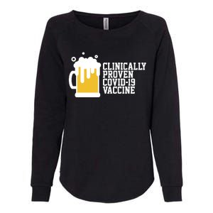 Clinically Proven covid-19 Vaccine Funny Womens California Wash Sweatshirt