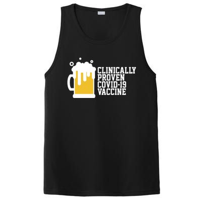 Clinically Proven covid-19 Vaccine Funny PosiCharge Competitor Tank