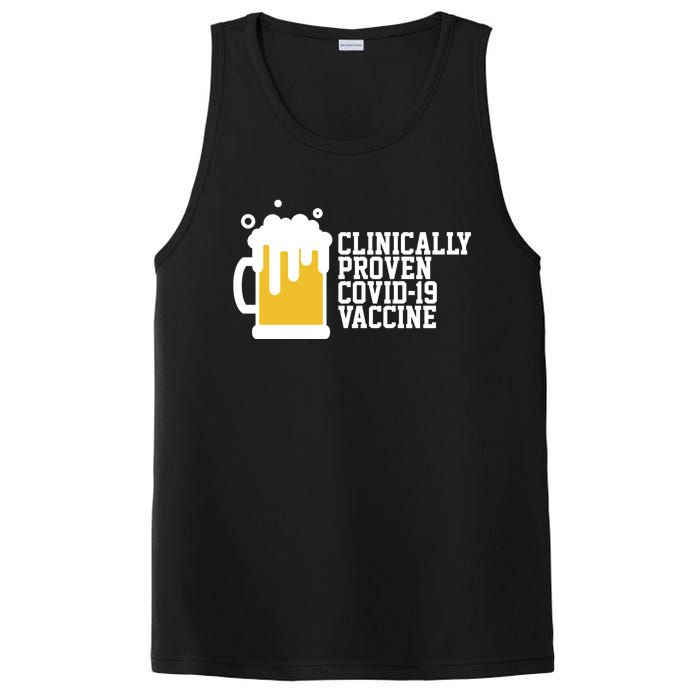 Clinically Proven covid-19 Vaccine Funny PosiCharge Competitor Tank