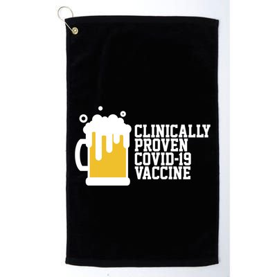 Clinically Proven covid-19 Vaccine Funny Golf Towel