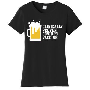 Clinically Proven covid-19 Vaccine Funny Women's T-Shirt