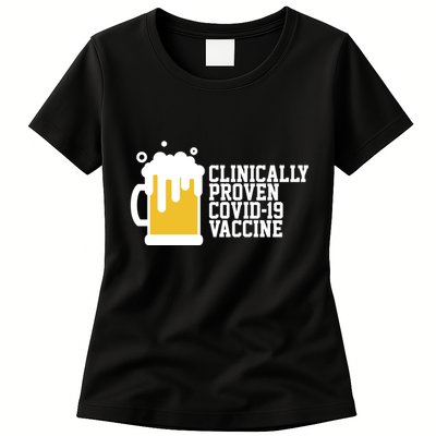 Clinically Proven covid-19 Vaccine Funny Womens T-Shirt