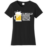 Clinically Proven covid-19 Vaccine Funny Women's T-Shirt