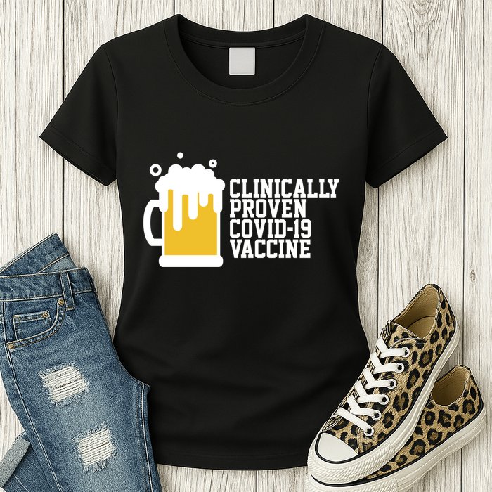 Clinically Proven covid-19 Vaccine Funny Womens T-Shirt