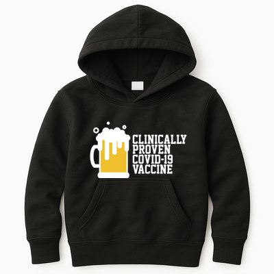 Clinically Proven covid-19 Vaccine Funny Kids Hoodie
