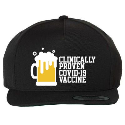 Clinically Proven covid-19 Vaccine Funny Wool Snapback Cap