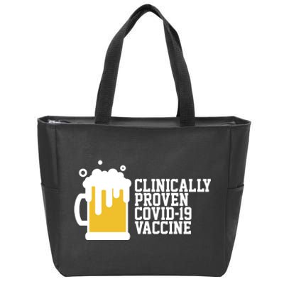 Clinically Proven covid-19 Vaccine Funny Zip Tote Bag