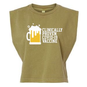 Clinically Proven covid-19 Vaccine Funny Garment-Dyed Women's Muscle Tee