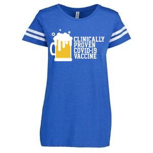 Clinically Proven covid-19 Vaccine Funny Enza Ladies Jersey Football T-Shirt