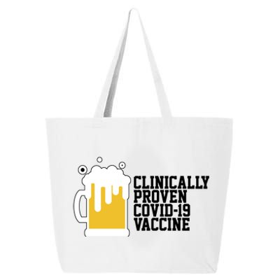 Clinically Proven covid-19 Vaccine Funny 25L Jumbo Tote