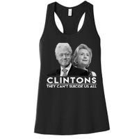 Clintons They Can't Suicide Us All Women's Racerback Tank