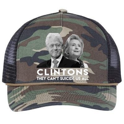 Clintons They Can't Suicide Us All Retro Rope Trucker Hat Cap