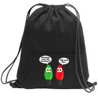 Christmas Lights Joke Light Bulb Working Off On Pun Sweatshirt Cinch Pack Bag