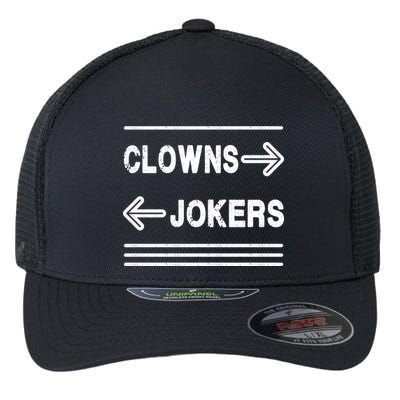 Clowns Left Jokers Right Meme Flexfit Unipanel Trucker Cap