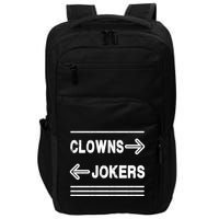Clowns Left Jokers Right Meme Impact Tech Backpack