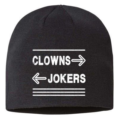 Clowns Left Jokers Right Meme Sustainable Beanie