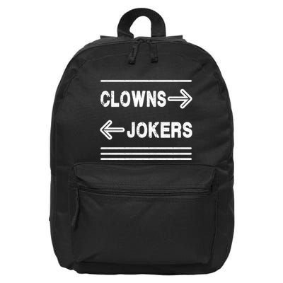 Clowns Left Jokers Right Meme 16 in Basic Backpack