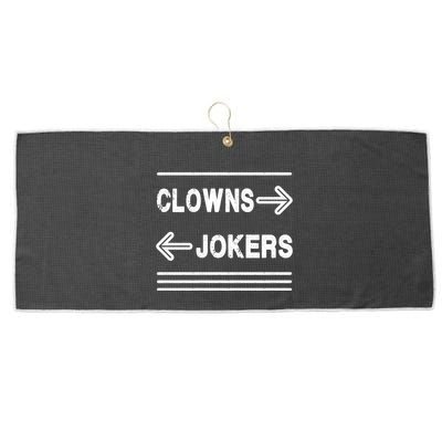 Clowns Left Jokers Right Meme Large Microfiber Waffle Golf Towel