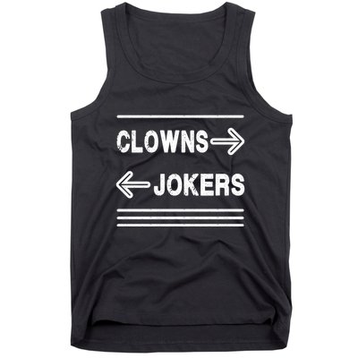 Clowns Left Jokers Right Meme Tank Top
