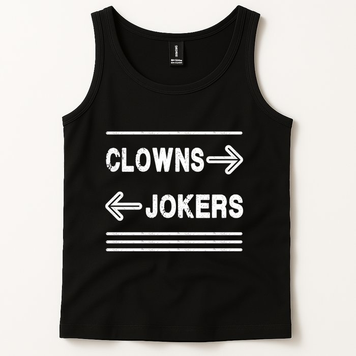 Clowns Left Jokers Right Meme Tank Top