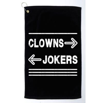 Clowns Left Jokers Right Meme Golf Towel