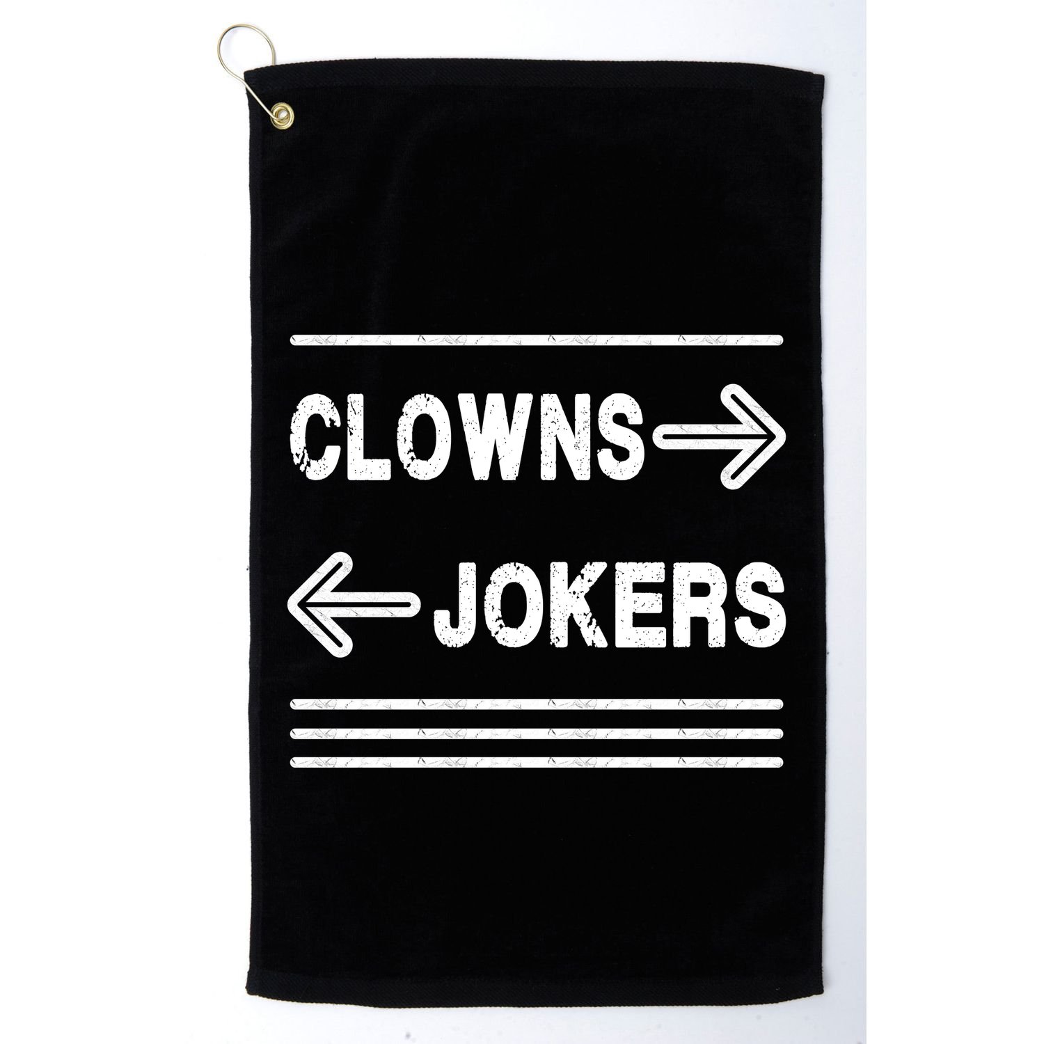 Clowns Left Jokers Right Meme Golf Towel