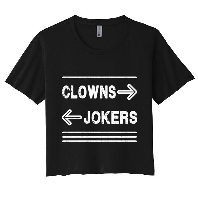 Clowns Left Jokers Right Meme Crop Top