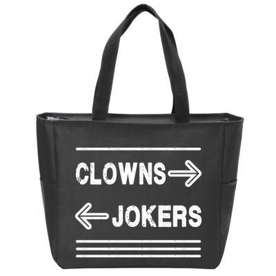 Clowns Left Jokers Right Meme Zip Tote Bag