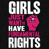 Girls Just Want To Have Fundamental Rights Ladies PosiCharge Tri-Blend Wicking Tank